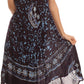 Sakkas Moon and Stars Batik Caftan Tank Dress / Cover Up