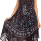 Sakkas Moon and Stars Batik Caftan Tank Dress / Cover Up