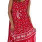 Sakkas Moon and Stars Batik Caftan Tank Dress / Cover Up