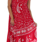 Sakkas Moon and Stars Batik Caftan Tank Dress / Cover Up