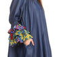 Sakkas Folami Chambray and Ankara Wax Dutch Print Muumuu Dress Relax Fit