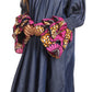 Sakkas Folami Chambray and Ankara Wax Dutch Print Muumuu Dress Relax Fit