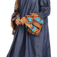 Sakkas Folami Chambray and Ankara Wax Dutch Print Muumuu Dress Relax Fit
