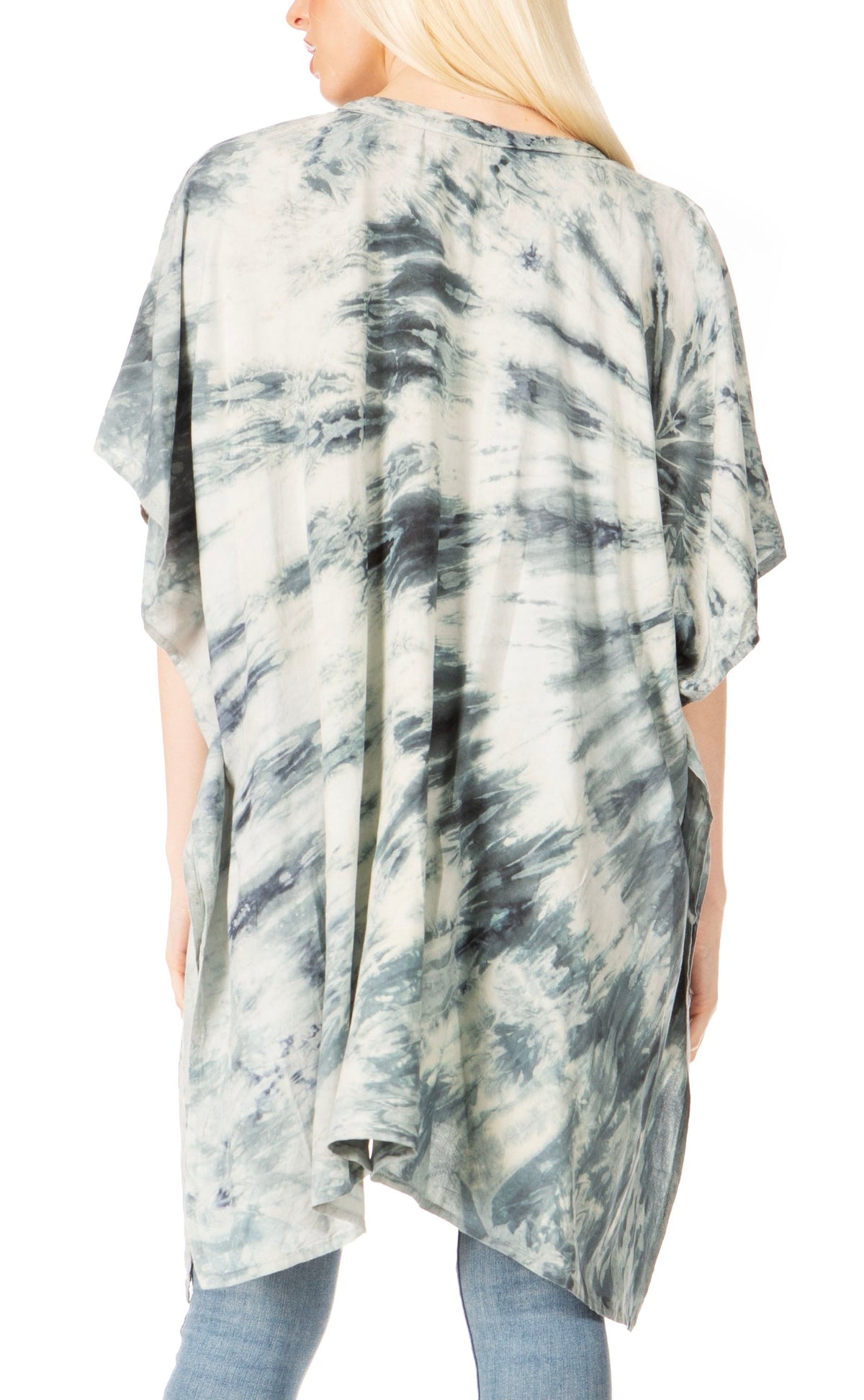 Sakkas Marcy Women's V-neck Caftan Top Tunic Dress - Perfect for Summer Boho Style & Swinging Coverup