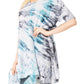 Sakkas Marcy Women's V-neck Caftan Top Tunic Dress - Perfect for Summer Boho Style & Swinging Coverup