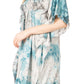 Sakkas Marcy Women's V-neck Caftan Top Tunic Dress - Perfect for Summer Boho Style & Swinging Coverup