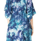 Sakkas Marcy Women's V-neck Caftan Top Tunic Dress - Perfect for Summer Boho Style & Swinging Coverup