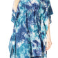 Sakkas Marcy Women's V-neck Caftan Top Tunic Dress - Perfect for Summer Boho Style & Swinging Coverup
