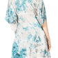 Sakkas Marcy Women's V-neck Caftan Top Tunic Dress - Perfect for Summer Boho Style & Swinging Coverup