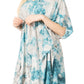 Sakkas Marcy Women's V-neck Caftan Top Tunic Dress - Perfect for Summer Boho Style & Swinging Coverup