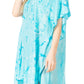 Sakkas Marcy Women's V-neck Caftan Top Tunic Dress - Perfect for Summer Boho Style & Swinging Coverup