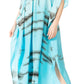 Sakkas Maitte Women's V-Neck Printed Kaftan Cover-Up Dress for the Beach - Buy One Get One