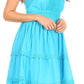Sakkas Vestido sin mangas forrado para mujer Presta Roman con diseño de encaje bordado