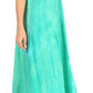 Sakkas Raquel Women's Casual Sleeveless Maxi Summer Caftan Column Dress Tie-Dye