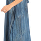 Sakkas Raquel Women's Casual Sleeveless Maxi Summer Caftan Column Dress Tie-Dye