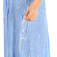 Sakkas Raquel Women's Casual Sleeveless Maxi Summer Caftan Column Dress Tie-Dye
