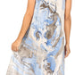 Sakkas Ilaria Women's Midi Sleeveless Casual Loose Flare Print Dress Caftan Pocket