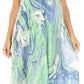 Sakkas Ilaria Women's Midi Sleeveless Casual Loose Flare Print Dress Caftan Pocket