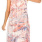 Sakkas Ilaria Women's Midi Sleeveless Casual Loose Flare Print Dress Caftan Pocket