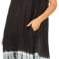 Sakkas Ilaria Women's Midi Sleeveless Casual Loose Flare Print Dress Caftan Pocket