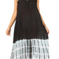 Sakkas Ilaria Women's Midi Sleeveless Casual Loose Flare Print Dress Caftan Pocket