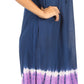 Sakkas Ilaria Women's Midi Sleeveless Casual Loose Flare Print Dress Caftan Pocket