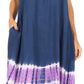 Sakkas Ilaria Women's Midi Sleeveless Casual Loose Flare Print Dress Caftan Pocket
