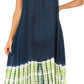 Sakkas Ilaria Women's Midi Sleeveless Casual Loose Flare Print Dress Caftan Pocket