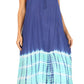Sakkas Ilaria Women's Midi Sleeveless Casual Loose Flare Print Dress Caftan Pocket