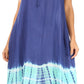 Sakkas Ilaria Women's Midi Sleeveless Casual Loose Flare Print Dress Caftan Pocket