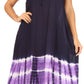 Sakkas Ilaria Women's Midi Sleeveless Casual Loose Flare Print Dress Caftan Pocket