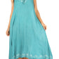 Sakkas Ilaria Women's Midi Sleeveless Casual Loose Flare Print Dress Caftan Pocket