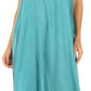 Sakkas Ilaria Women's Midi Sleeveless Casual Loose Flare Print Dress Caftan Pocket