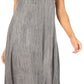 Sakkas Ilaria Women's Midi Sleeveless Casual Loose Flare Print Dress Caftan Pocket