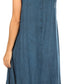 Sakkas Ilaria Women's Midi Sleeveless Casual Loose Flare Print Dress Caftan Pocket