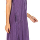 Sakkas Ilaria Women's Midi Sleeveless Casual Loose Flare Print Dress Caftan Pocket