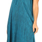 Sakkas Ilaria Women's Midi Sleeveless Casual Loose Flare Print Dress Caftan Pocket
