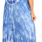 Sakkas Leonor Women's Maxi Sleeveless Tank Long Print Dress with Pockets and Ties