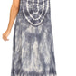Sakkas Leonor Women's Maxi Sleeveless Tank Long Print Dress with Pockets and Ties