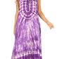 Sakkas Leonor Women's Maxi Sleeveless Tank Long Print Dress with Pockets and Ties