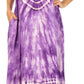 Sakkas Leonor Women's Maxi Sleeveless Tank Long Print Dress with Pockets and Ties