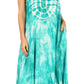 Sakkas Leonor Women's Maxi Sleeveless Tank Long Print Dress with Pockets and Ties