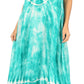 Sakkas Leonor Women's Maxi Sleeveless Tank Long Print Dress with Pockets and Ties
