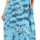Sakkas Leonor Women's Maxi Sleeveless Tank Long Print Dress with Pockets and Ties