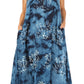 Sakkas Leonor Women's Maxi Sleeveless Tank Long Print Dress with Pockets and Ties