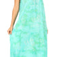 Sakkas Leonor Women's Maxi Sleeveless Tank Long Print Dress with Pockets and Ties