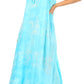 Sakkas Leonor Women's Maxi Sleeveless Tank Long Print Dress with Pockets and Ties