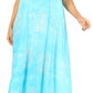 Sakkas Leonor Women's Maxi Sleeveless Tank Long Print Dress with Pockets and Ties