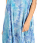 Sakkas Trila Women's Casual Summer Lace Boho Short Sleeve Midi Loose Dress Flowy