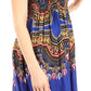 Sakkas Darcia Women's Casual Summer Cocktail Elastic Stretchy Dashiki Print Dress